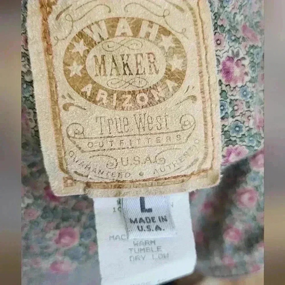 Wah-Maker Western Sturdy Duckin' Cotton Canvas Mens Vest Size Large Made In USA - Picture 4 of 12